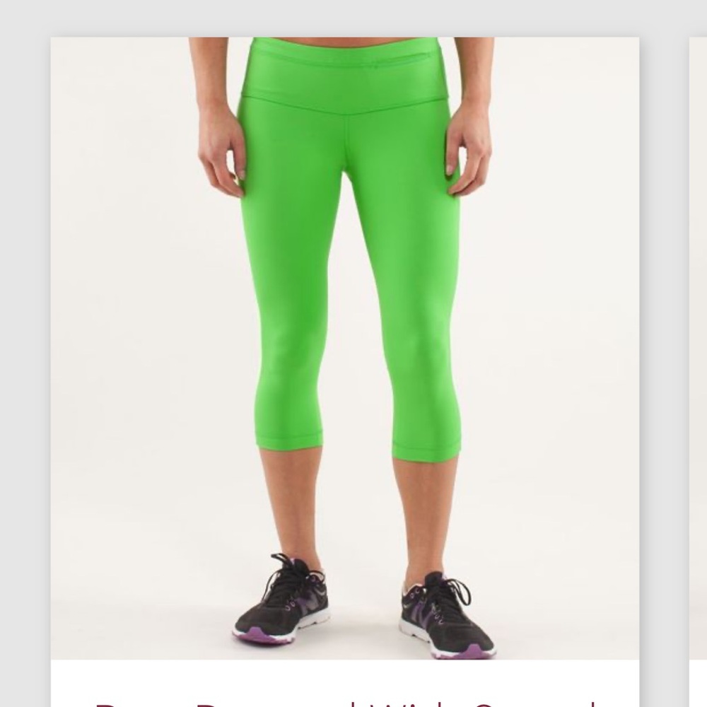 LULULEMON RUN: Proceed With Speed Crop, size 8